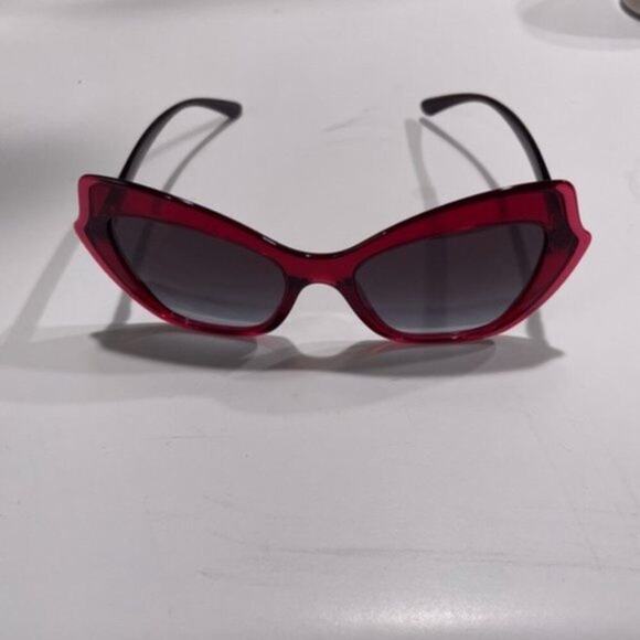 Dolce and Gabbana 52mm Cat Eye Sunglasses Red - Picture 4 of 12